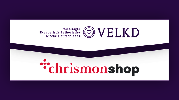 Die Logos von VELKD und chrismonshop